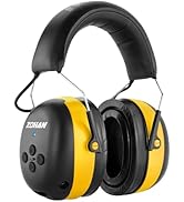 ZOHAN EM037 Bluetooth Hearing Protection,NRR 25dB Noise Reduction Ear Protection with 1500mAh Rec...