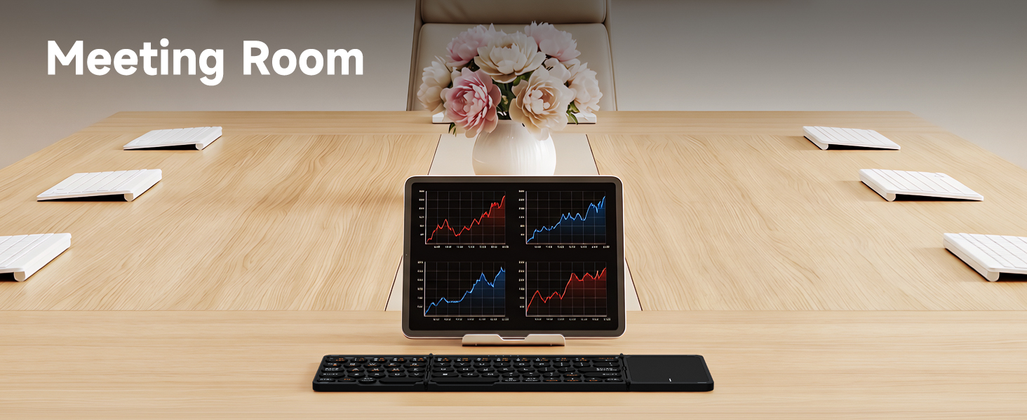 foldable keyboard with touchpad