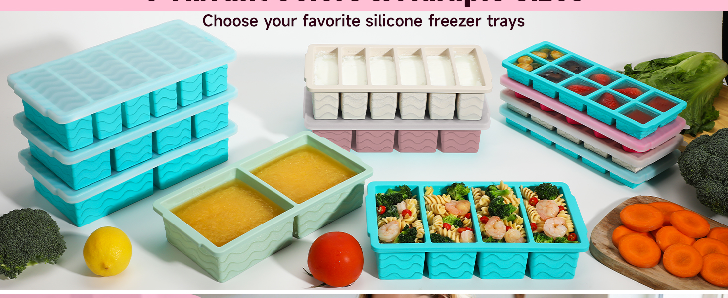 silicone ice cube trays with lid