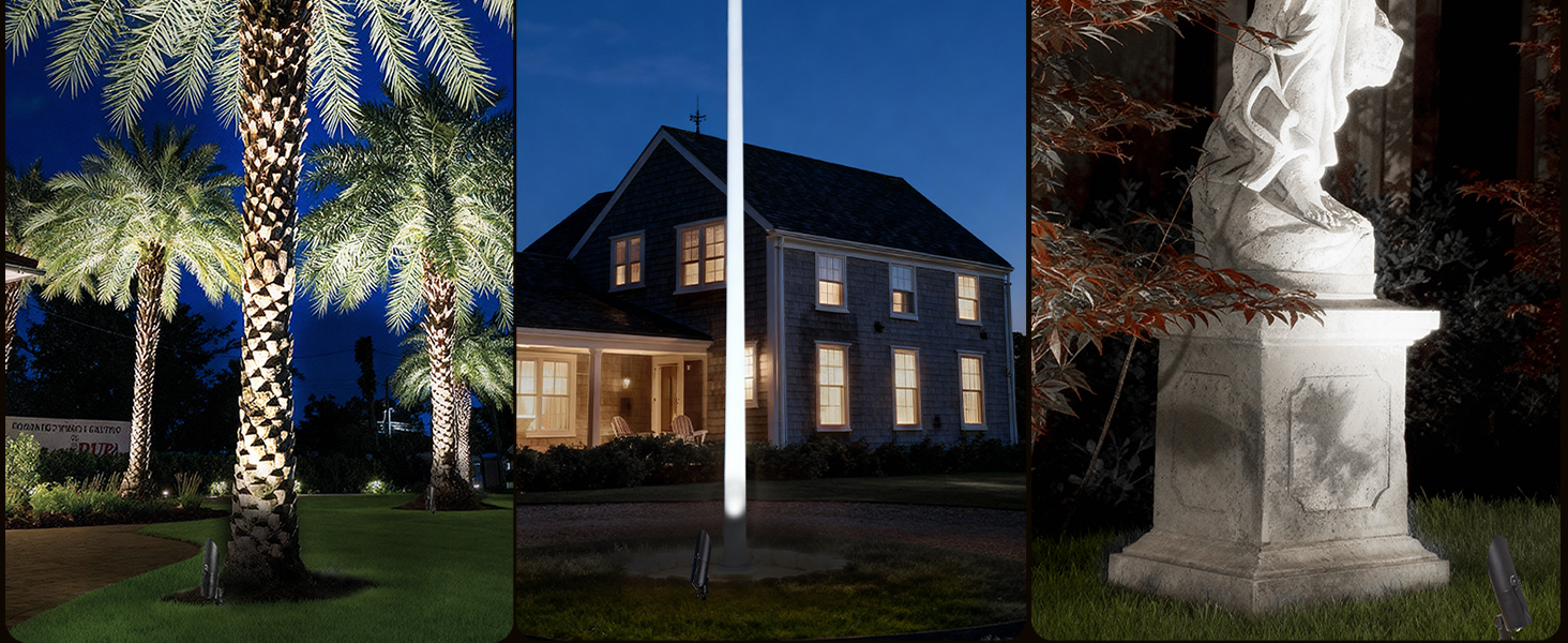 flag pole spot light