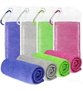 ExTowel Excellent Cooling Towel 4 Pack 40"x12", Instant Cold Sweat Gym Towel for Men Women, Soft ...