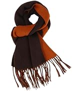 Temminc 100% Wool Scarf for Men Women,Thick Long Warm Winter Scarves,Merino Wool Scarf for Cold W...