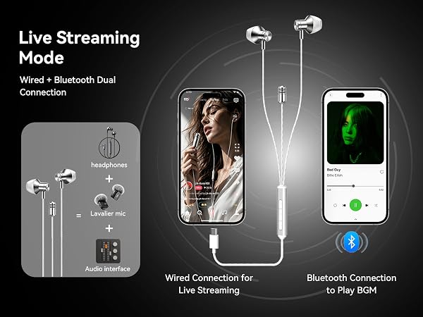 recording headphones with microphone