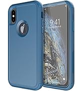 Diverbox for iPhone X Case/iPhone Xs Case [Shockproof] [Dropproof] [Tempered Glass Screen Protect...
