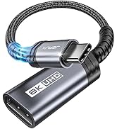 JSAUX USB C to DisplayPort 1.4 Adapter [8K@60Hz, 4K@144Hz 120Hz, 2K@240Hz] Dynamic HDR, 3D Thunde...