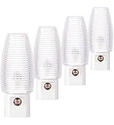 Emotionlite Plug in Night Light, Neutral White LED Nightlight, Dusk to Dawn Sensor, Kids, Nursery...