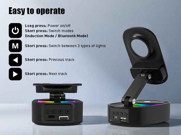 cell phone stand with speaker buletooth
