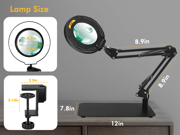 magnifier with light hands free