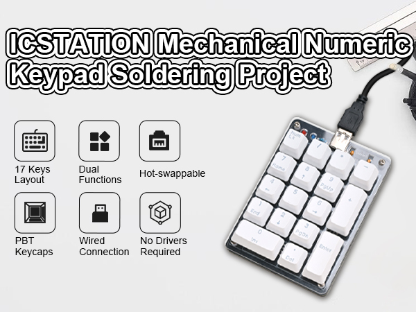 Numeric Keypad Soldering Practice Kit