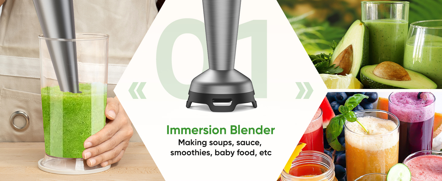 blender immersion handheld hand kitchen mixer gadgets stick emulsion frother emulsifier blenders