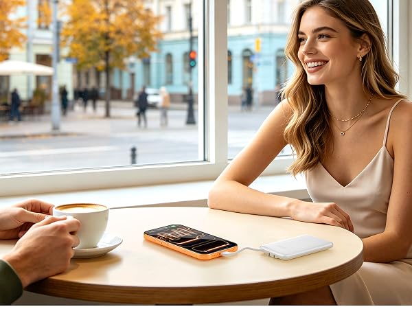 5000mah Ultra Slim Power Bank Pocket Size Mini Portable Charger Travel Essential Phone Charger