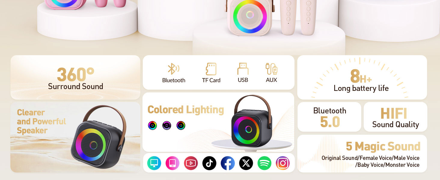 mini karaoke machine