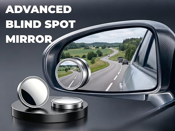 2 pcs Blind Spot Mirrors silver