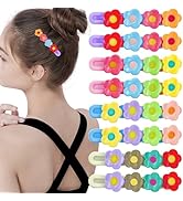 8 Pcs Flower Hair Clips Cute Colorful Hair Barrettes Fancy Hair Pins Alligator Hair Clips Decorat...