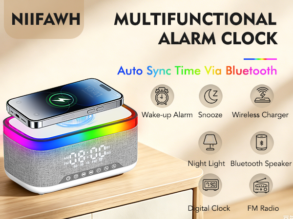 Bluetooth Speaker with Wireless Charging