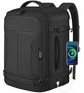 ampoock 50L Large Travel Backpack, Carry on Backpack, Airline Approved Mens Carry on Luggage Back...