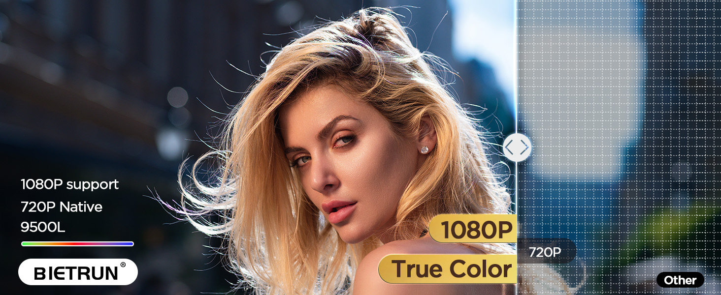 1080p 4k smart projector portable wireless indoor outdoor video projector with wifi and bluetooth