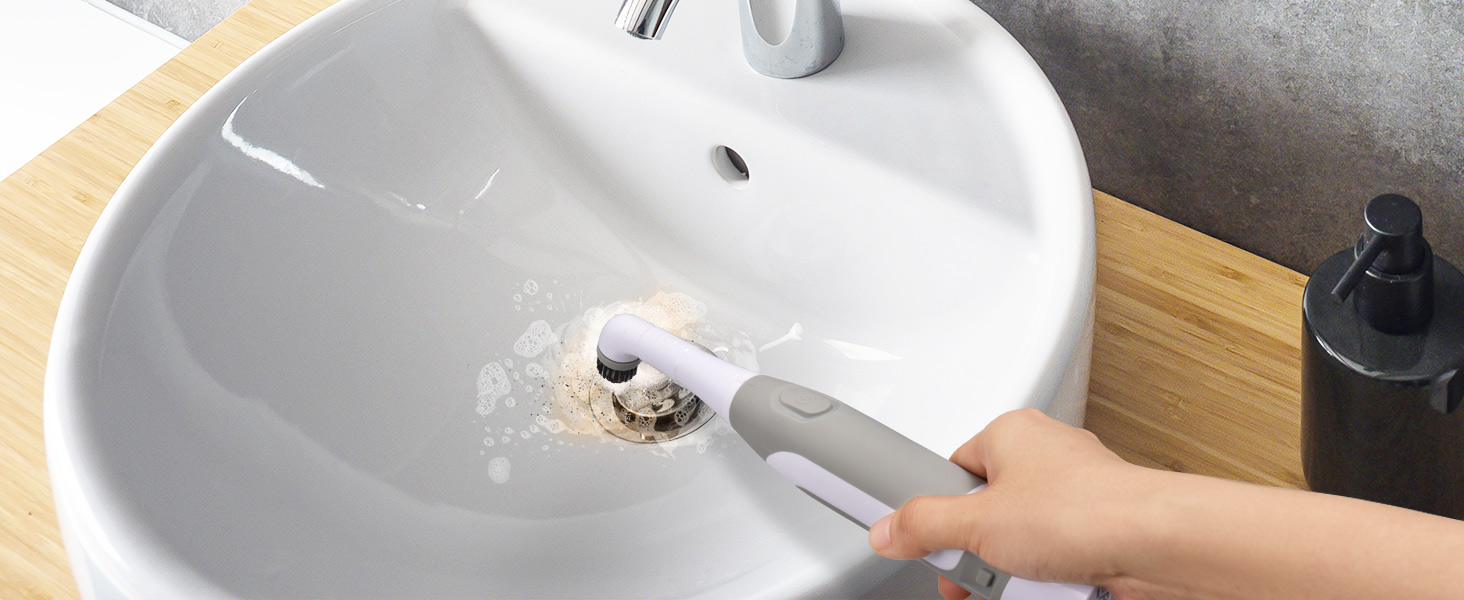 Electric Spin Scrubber cordless Shower Scrubber bathroom