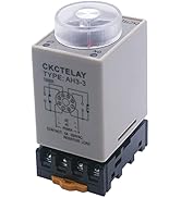 TWTADE Timer Relay DC 24V 8 Pins AH3-3 0-60s Delay Relay with Base I-050