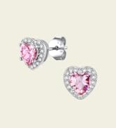 FindChic Birthstone Earrings for Women, Round/Heart/Square/Teardrop Earrings with 925 Sterling Si...
