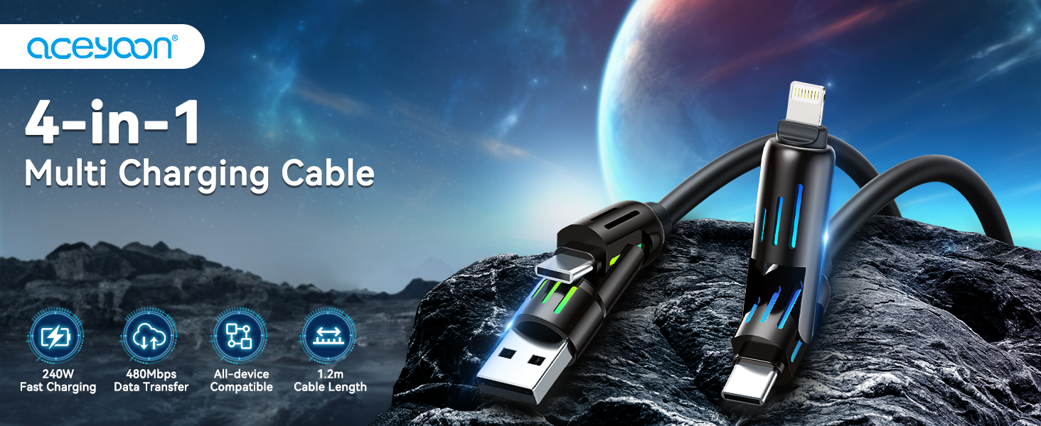 4 in 1 charging cable
