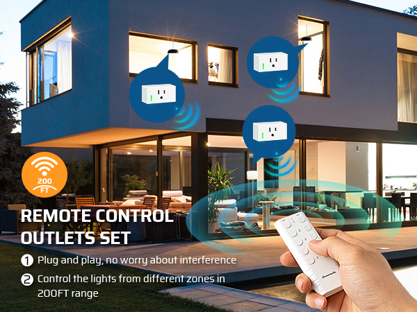 wireless remote control outlet