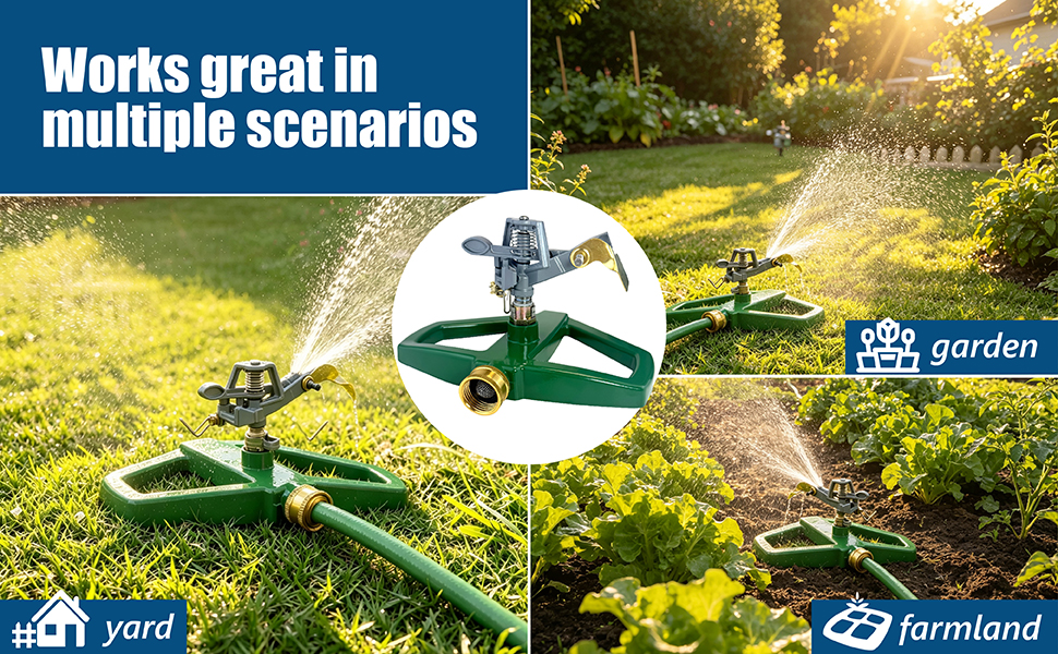 metal pulsation sprinkler works great in multiple scenarios