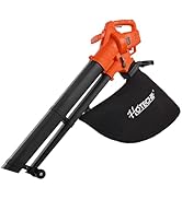 Hoteche 3-in-1 Electric Leaf Blower/Vacuum/Shredding with 35L Bag,3000W,14000RPM,Air Speed 270KM/...