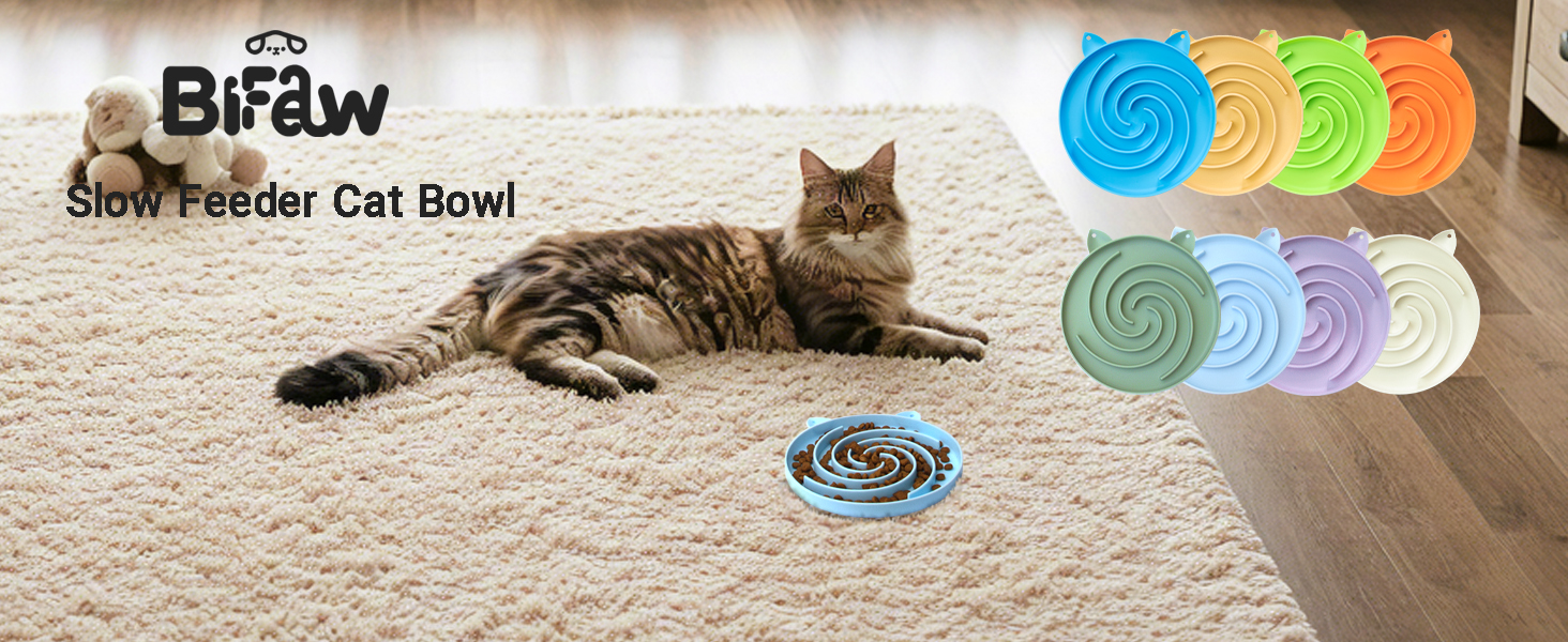 slow feeder cat bowl