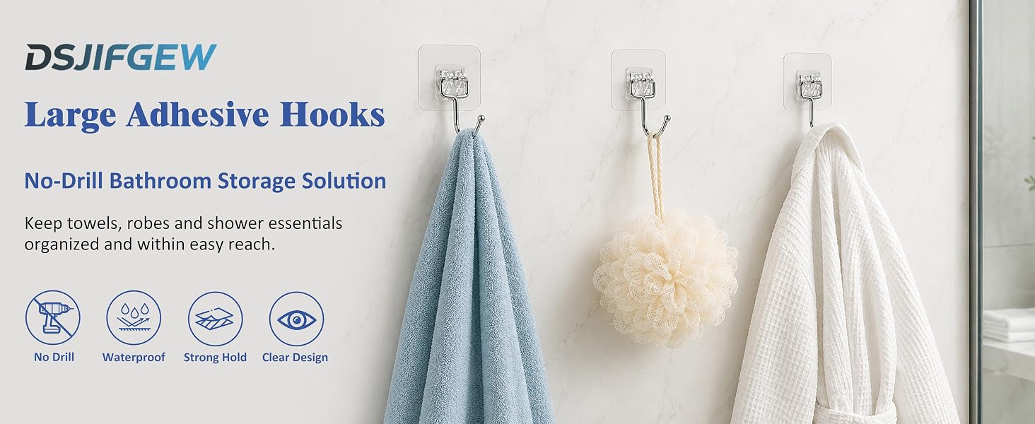 Large Adhesive Hooks