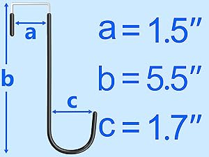 over door hook size