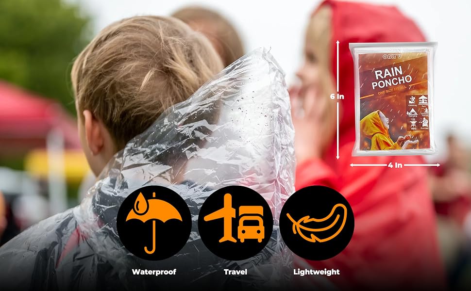 Rain ponchos