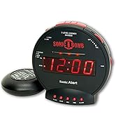 Sonic Bomb Dual Extra Loud Alarm Clock with Bed Shaker