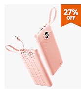 Portable Charger Pink 27% OFF