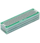 Respicefinem PCB Prototype Board 10pcs Double Sided PCB Proto Board DIY Soldering Universal Print...
