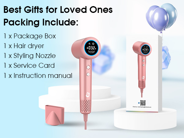 Travel high speed hair dryer 1500W High Speed 110000 RPM Blow Dryer with Plasma Tech