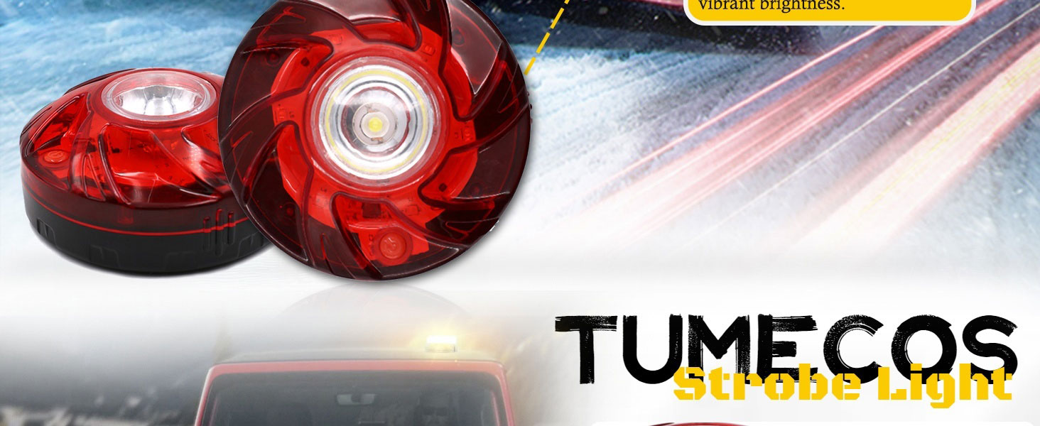 Emergency Flare Alert LED Flare Beacon Auto Roadside Safety Warning Signal Caution Light