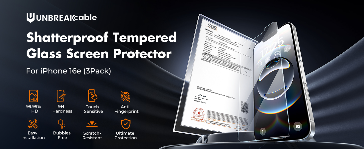 iphone 16e screen protector