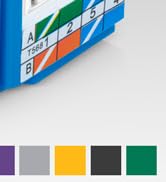 Everest Media Solutions 45° Angled CAT6 Keystone Jack in Red - Slim Profile RJ45 Ethernet Connect...