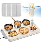 Homelove Warming Mat for Food - Electric Warming Tray with 7-Level Temp Settings &amp; 6 Hours Timer,...