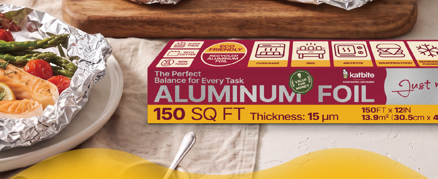 aluminum foil standard kitchen