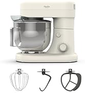 Martha Stewart? Tilt-Head Stand Mixer,?12 Speed, 5.3QT Stainless Steel Bowl, Splash Guard with Po...