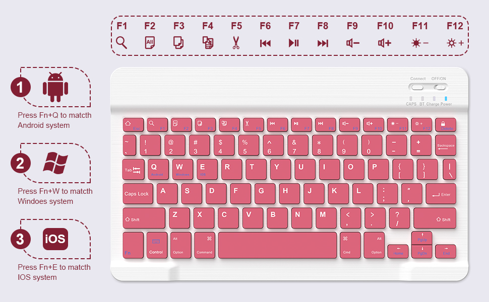 pink ipad keyboard