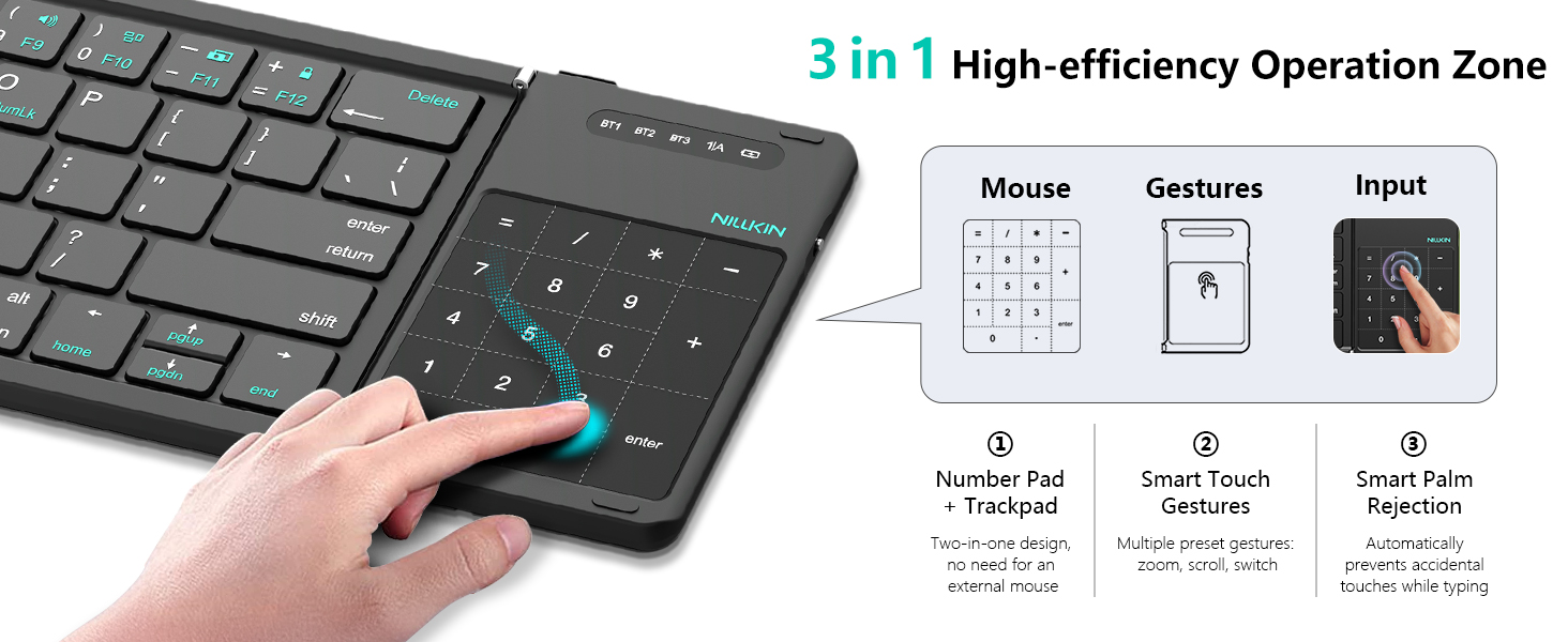 folding Bluetooth keyboard