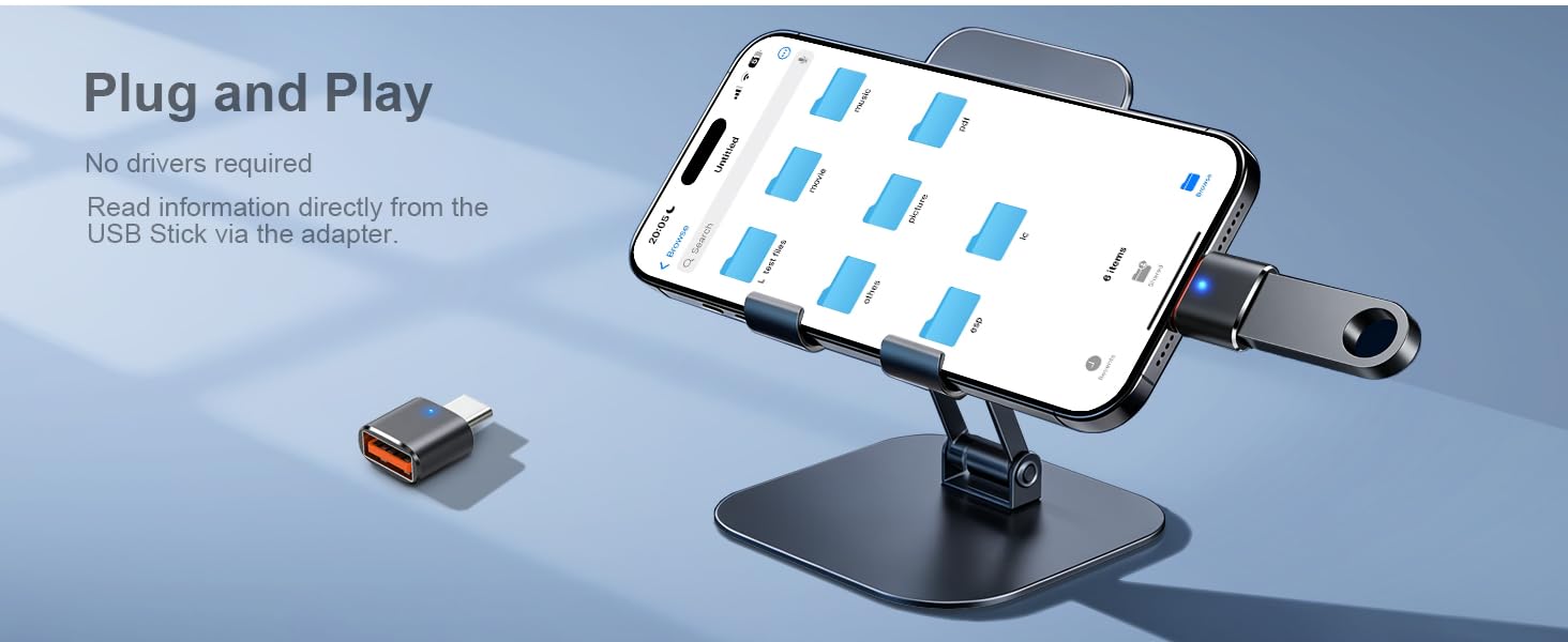 USB C to USB Adapter USB C Male to USB 3.0 Female OTG Adapter