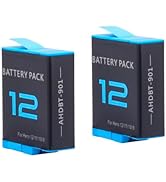 ANCBD 2-Pack Hero 12 Battery for Hero 12 11 10 9, Long Endurance, Large Capacity Batteries Suppor...