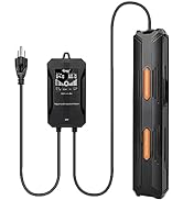 hygger Aquarium Heater, 100W/200W/300W/500W/800W Submersible Fish Tank Heater with Over-Temperatu...