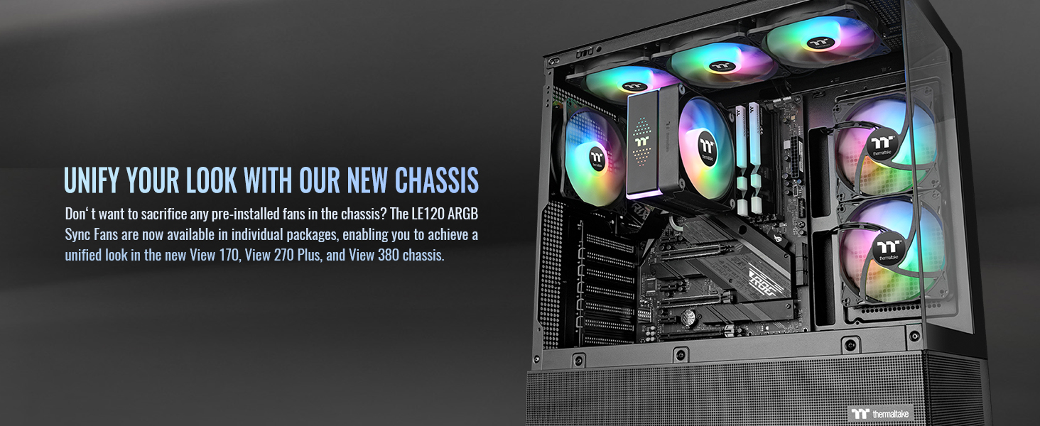 LE120 ARGB Sync PC Cooling Fan (3-Fan Pack)