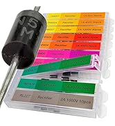 EEEEE 130 pcs 7 Value Rectifier Diode Kit Diode Assortment Kit Contains Pack of Assorted diodes 1...