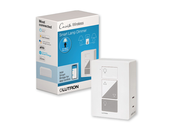 caseta wireless dimmer, lamp